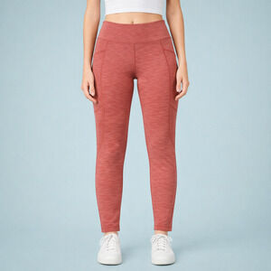 Lululemon Size12 Heather Space Dye Red Invigorate High Rise Active Leggings